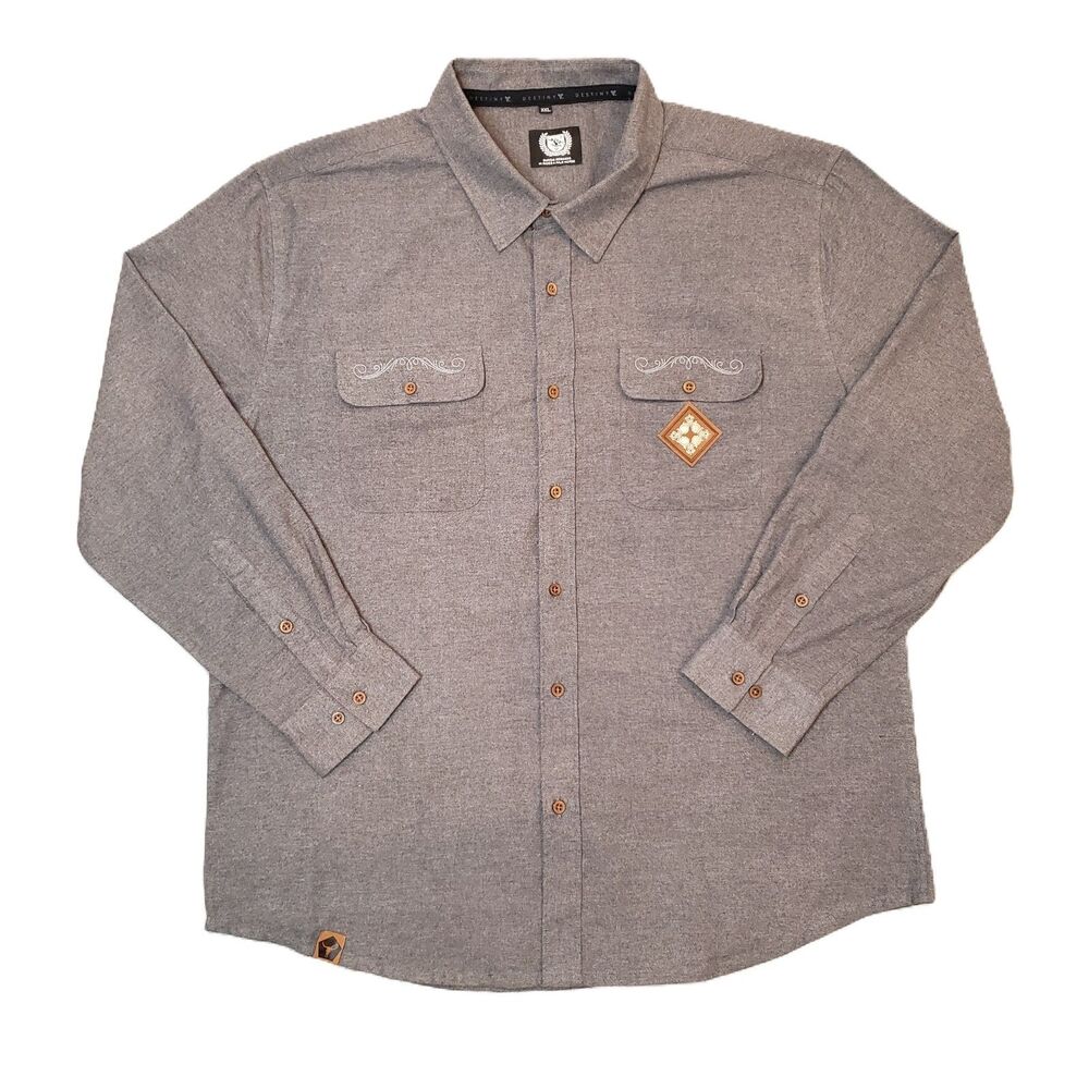 Destiny‎ 2 Bungie Rewards In Rides A Pale Horse Shirt Mens 2XL Gray Long Sleeve